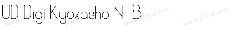 UD Digi Kyokasho N-B字体转换
